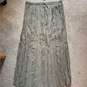 J. Crew Olive Maxi Skirt